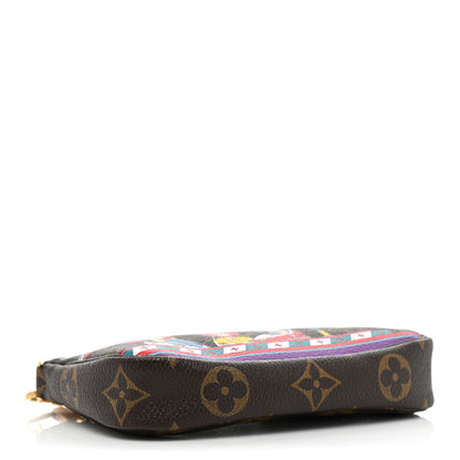 Louis Vuitton Monogram 2020 Christmas Animation Bumper Cars Mini Pochette Accessories Coquelicot 5 of 9