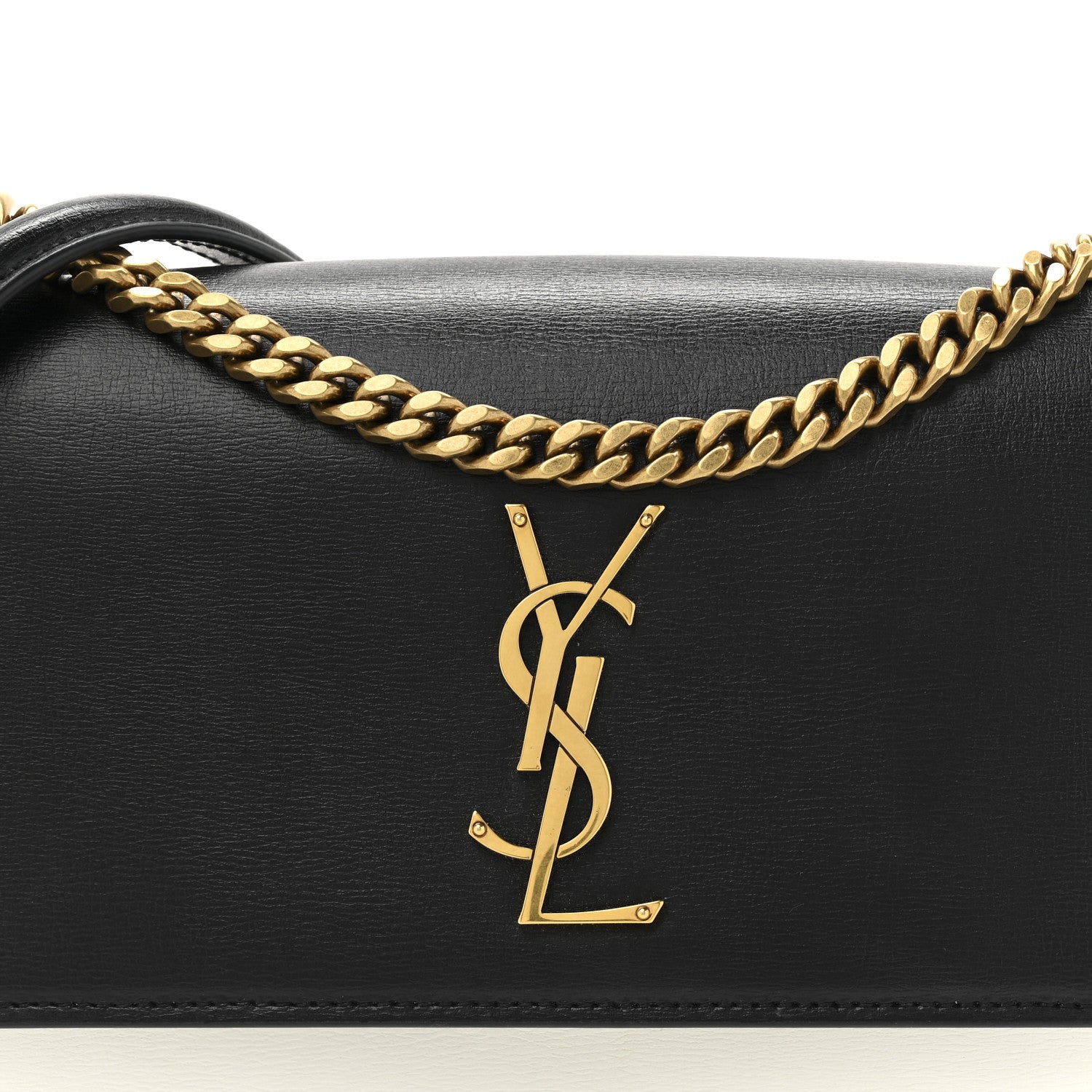 Saint Laurent Calfskin Bi-Color Medium Monogram Sunset Black Pearl White 8 of 13