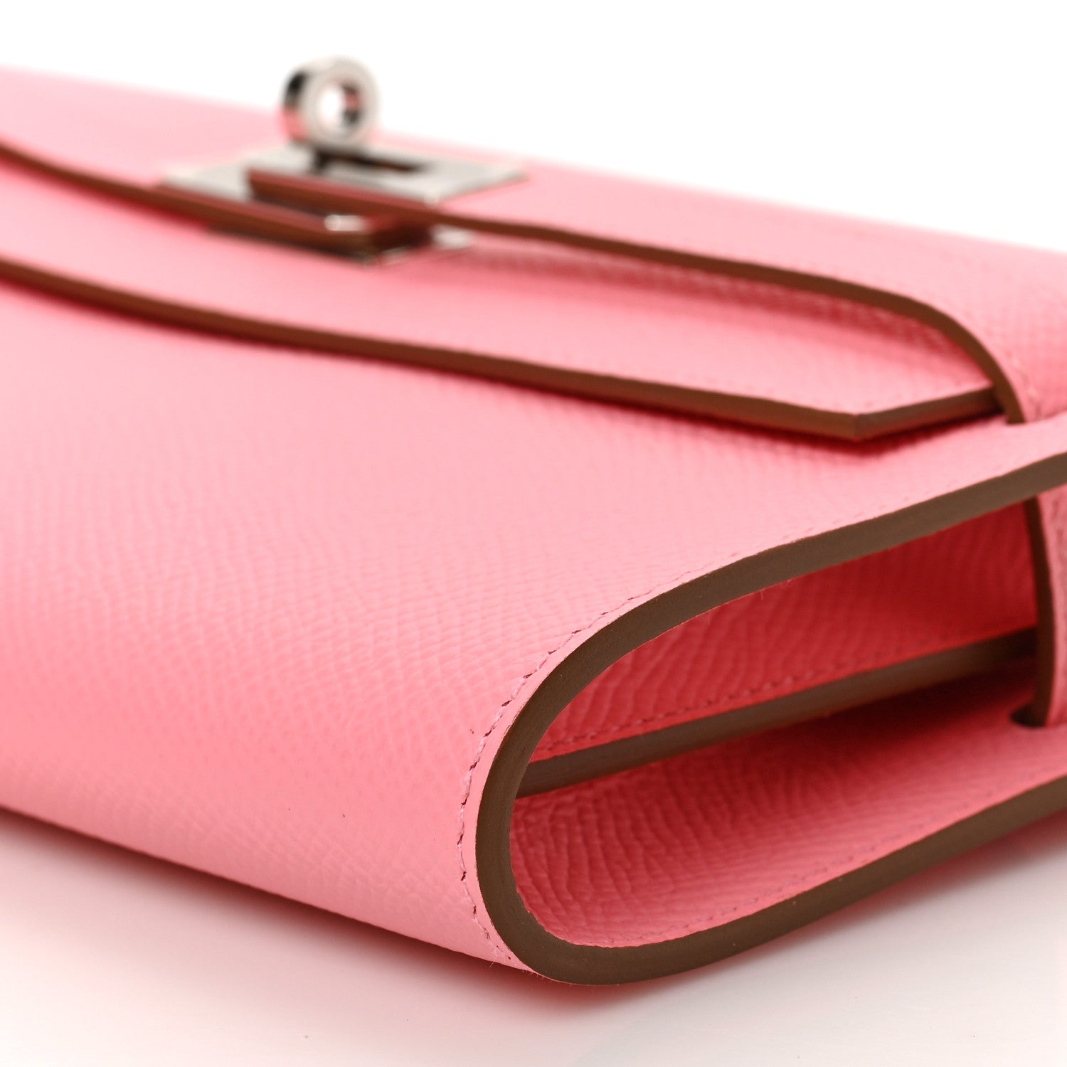 Hermes Epsom Kelly Wallet To Go Rose Confetti 8 of 8