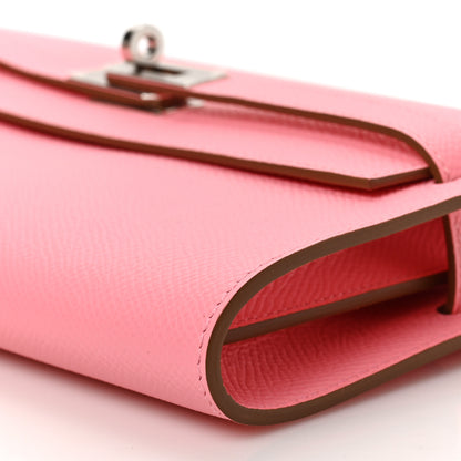 Hermes Epsom Kelly Wallet To Go Rose Confetti 8 of 8