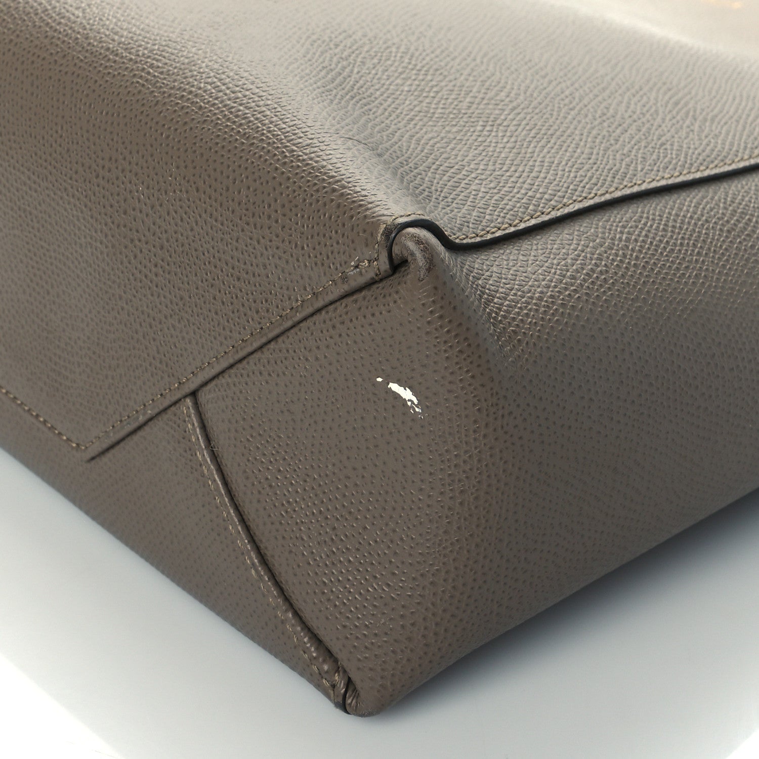 Celine Grained Calfskin Small Vertical Cabas Taupe 8 of 9