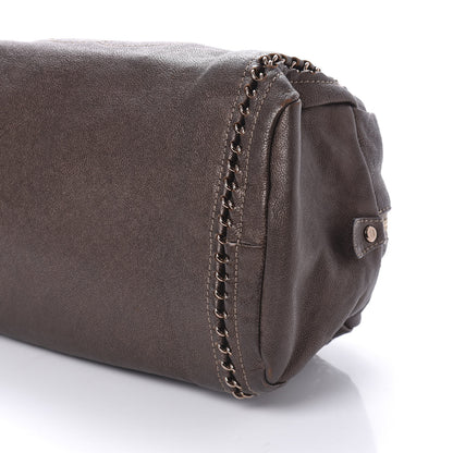 Chanel Goatskin Medium Luxe Ligne Bowler Brown 7 of 12