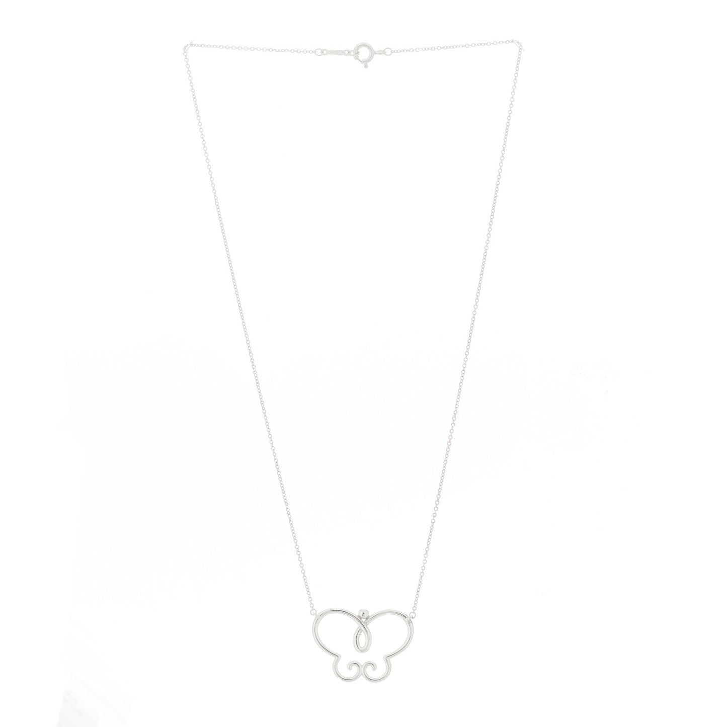 Sterling Silver Paloma Picasso Butterfly Pendant Necklace