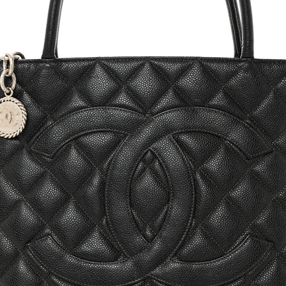 Chanel Caviar Quilted Medallion Tote Black 8 of 10