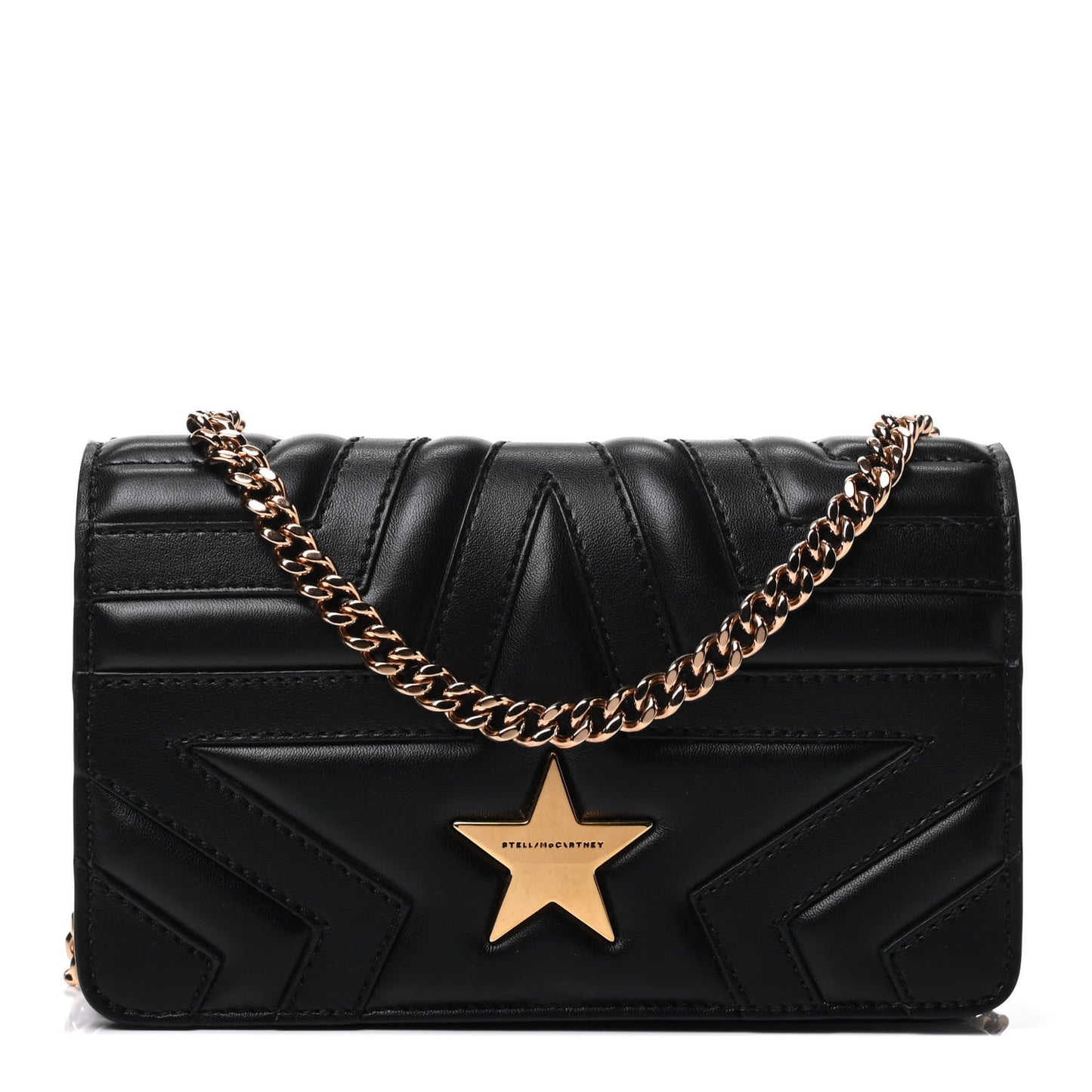 Eco Alter Nappa Star Patch Shoulder Bag Black