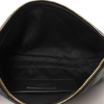 Saint Laurent Lambskin Quilted Maxi Icare Shopping Tote Black 7 of 12