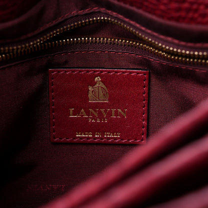 Lanvin Medium Sugar Flap Shoulder Bag Burgundy 7 of 15