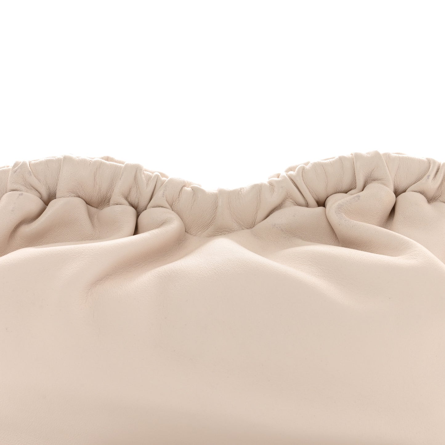 Lambskin Cloud Clutch White