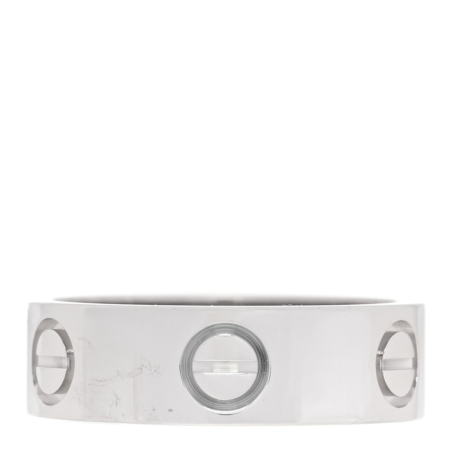 18K White Gold 5.5mm LOVE Ring 50 5.25