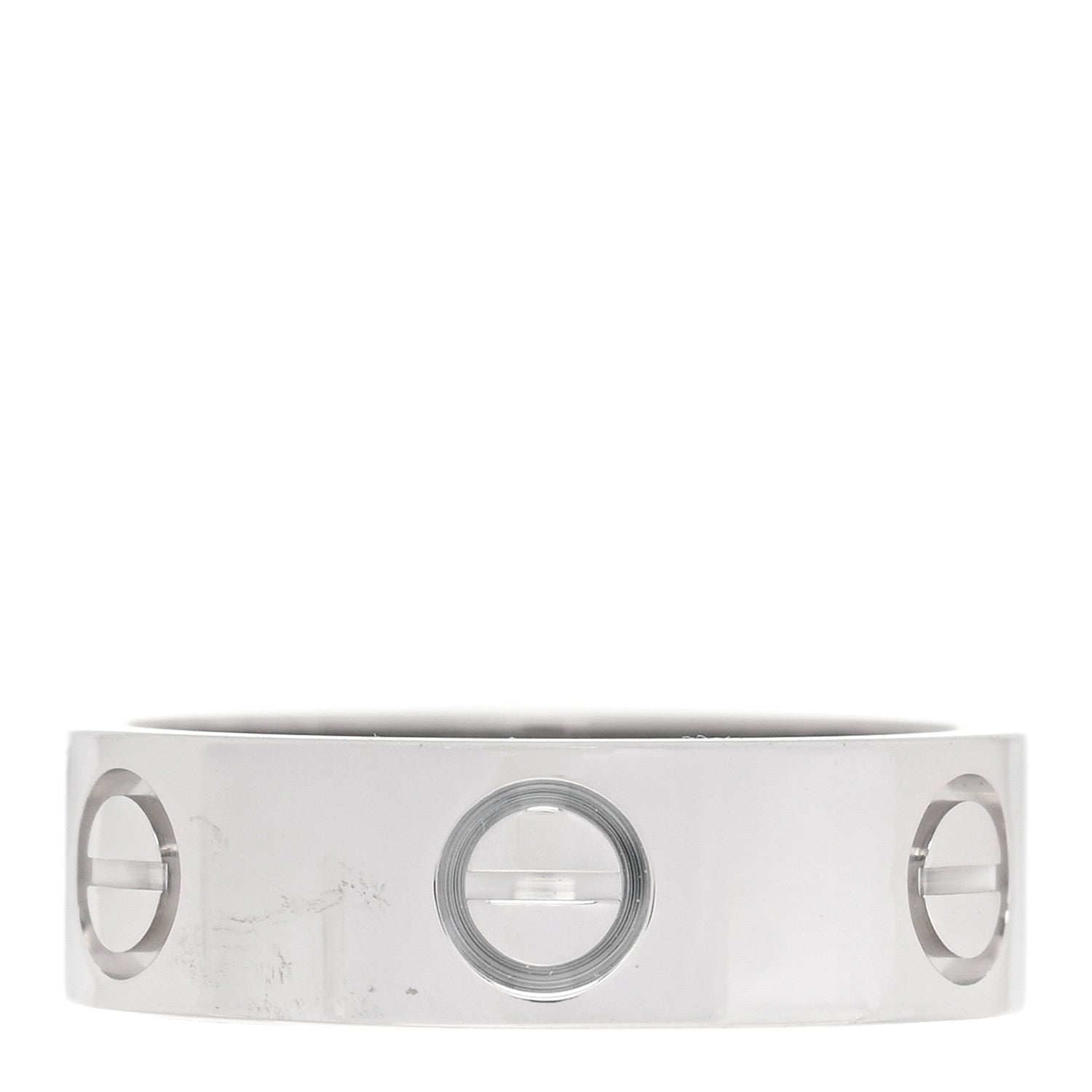 Cartier 18K White Gold 5.5mm LOVE Ring 50 5.25 3 of 4