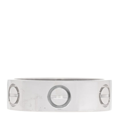 Cartier 18K White Gold 5.5mm LOVE Ring 50 5.25 3 of 4