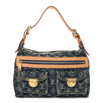 Louis Vuitton Monogram Denim Baggy PM Blue 1 of 13