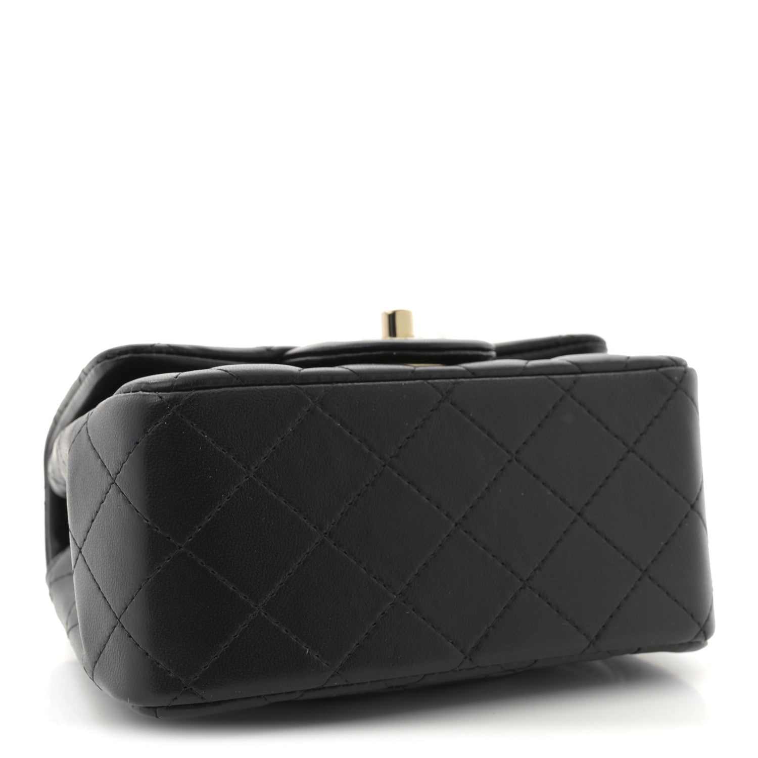 Chanel Lambskin Quilted Mini Square Flap Black 4 of 10
