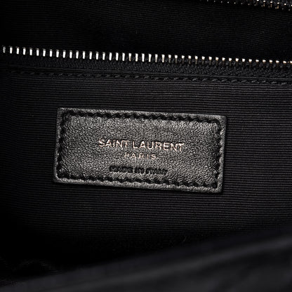 Saint Laurent Crinkled Calfskin Matelasse Monogram Medium Niki Chain Satchel Black 7 of 10