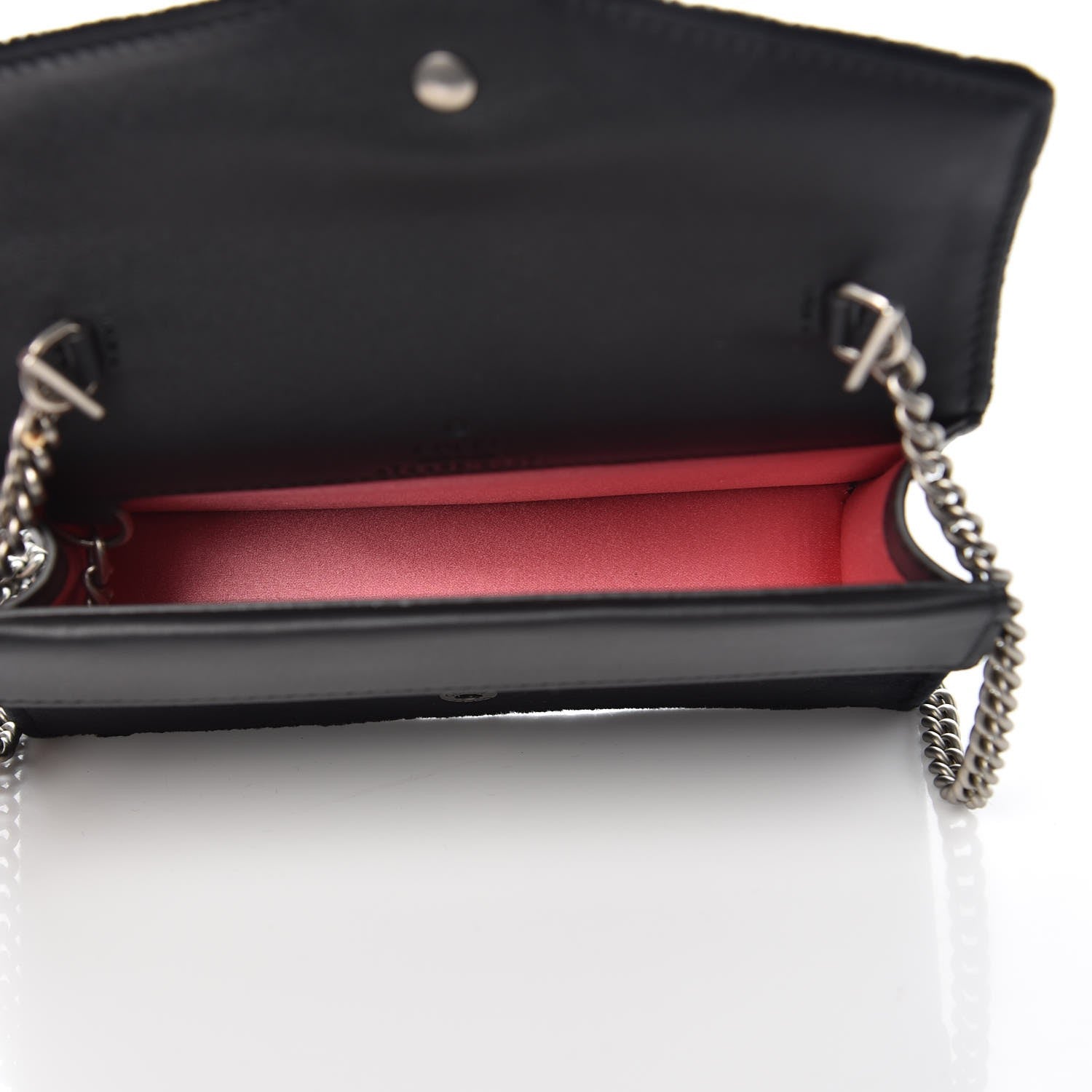 Gucci Velvet Crystal Super Mini Dionysus Shoulder Bag Black 5 of 7