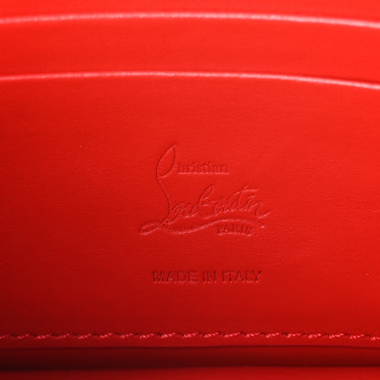 Christian Louboutin Metallic Textured Calfskin Loubi54 Crossbody Clutch Silver 6 of 9