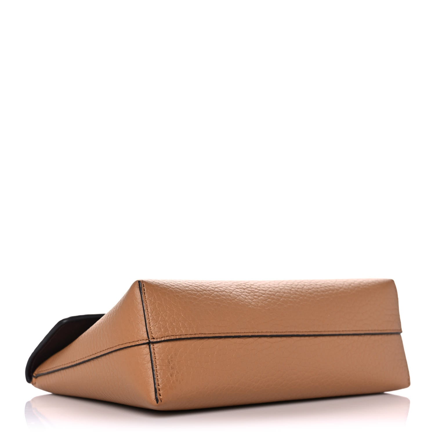 Mulberry Heavy Grain Calfskin Large Darley Cosmetic Pouch Sable 4 of 10