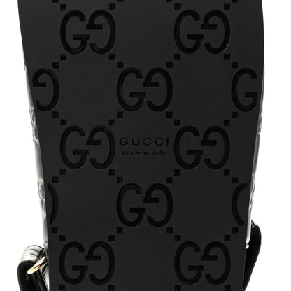 Gucci Guccissima GG Embossed Womens Sandals 36 Black 8 of 10
