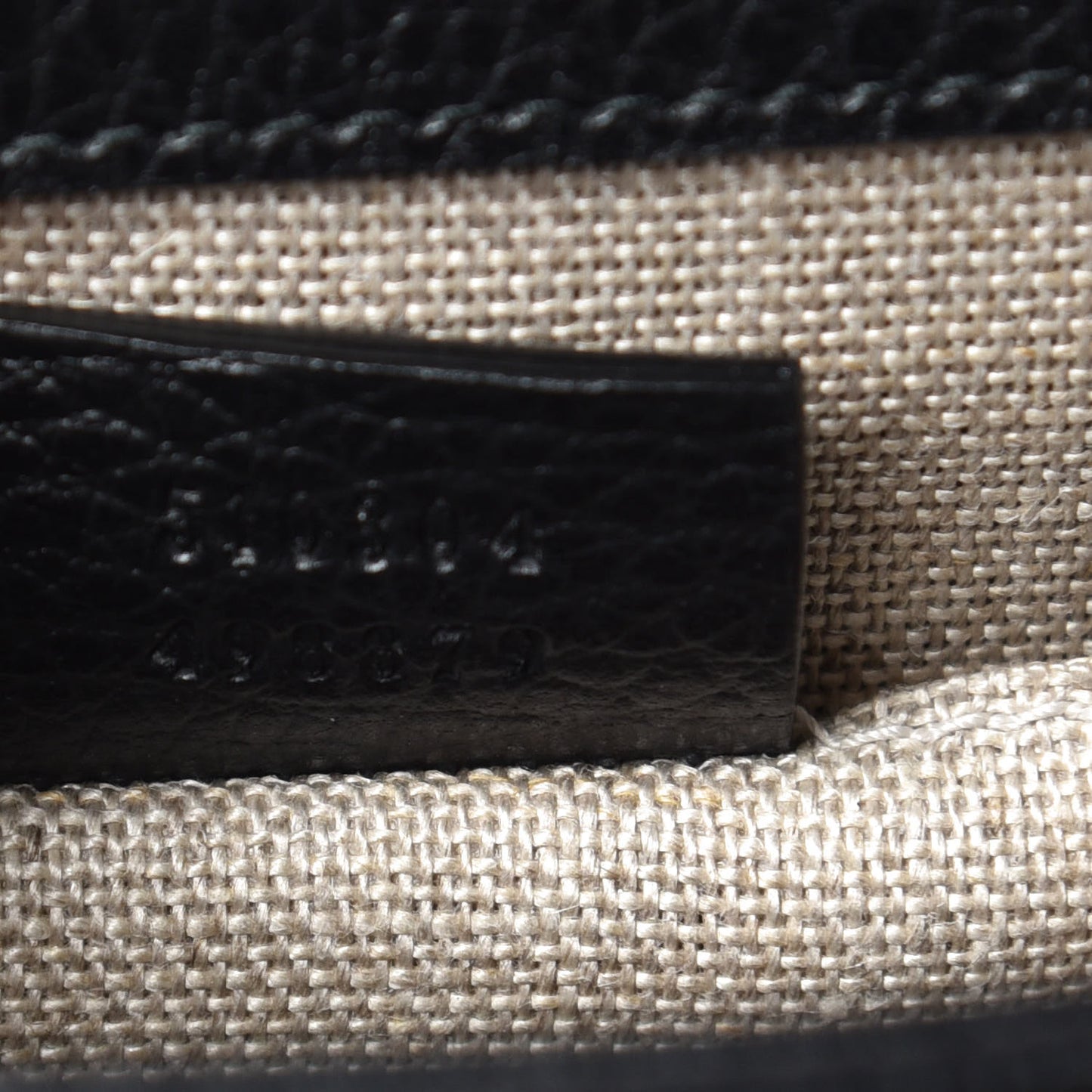 Dollar Calfskin Small Interlocking G Shoulder Bag Black