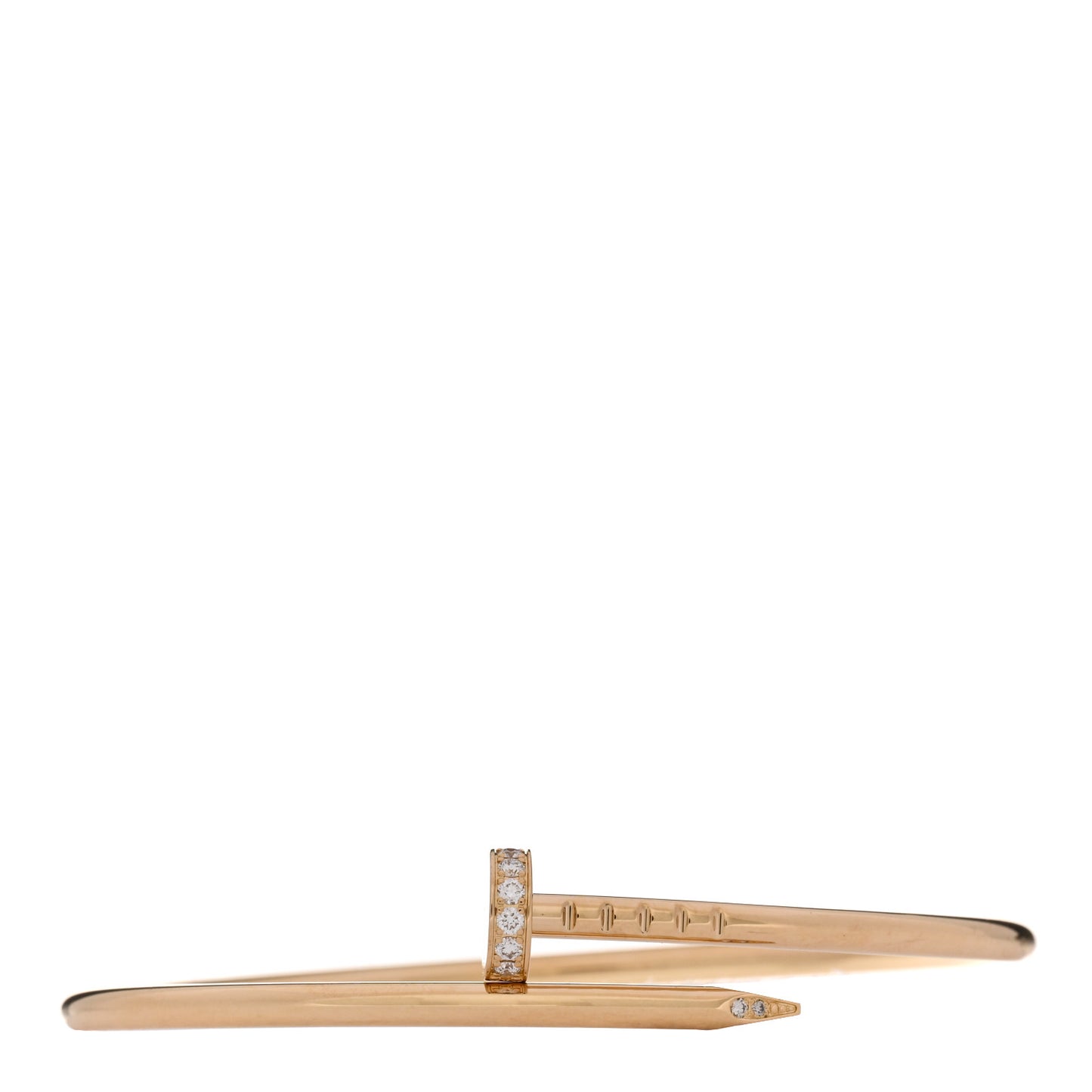 18K Yellow Gold Diamond Small Juste Un Clou Bracelet 15