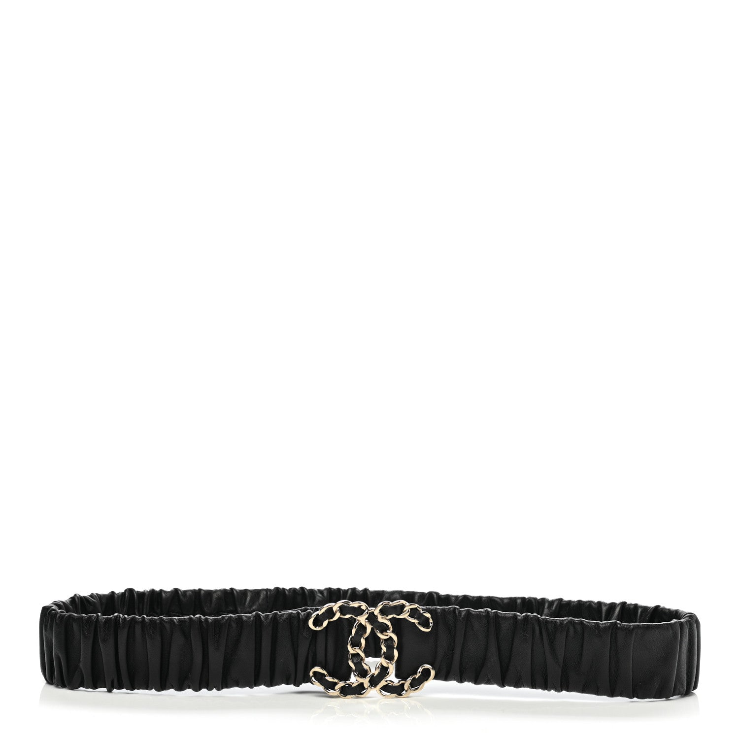 Chanel Lambskin CC Belt 85 34 Black 3 of 5