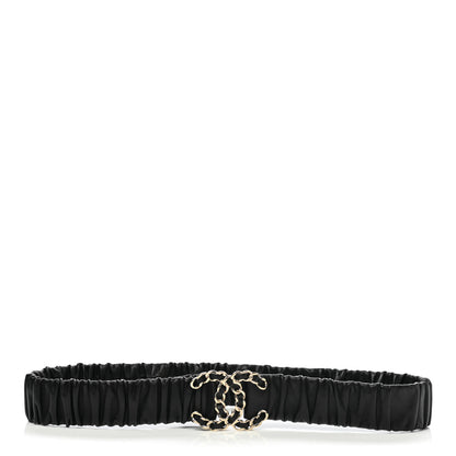 Chanel Lambskin CC Belt 85 34 Black 3 of 5