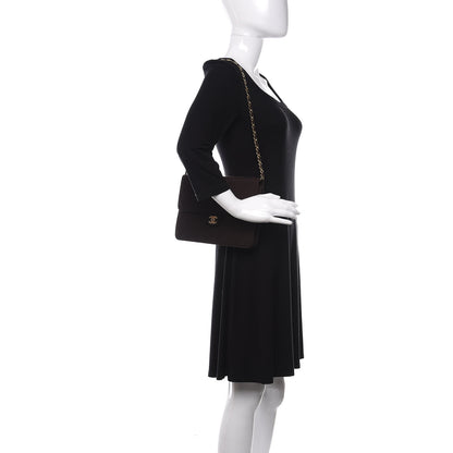Chanel Jersey Quilted Medium Single Flap Brown 2 of 12