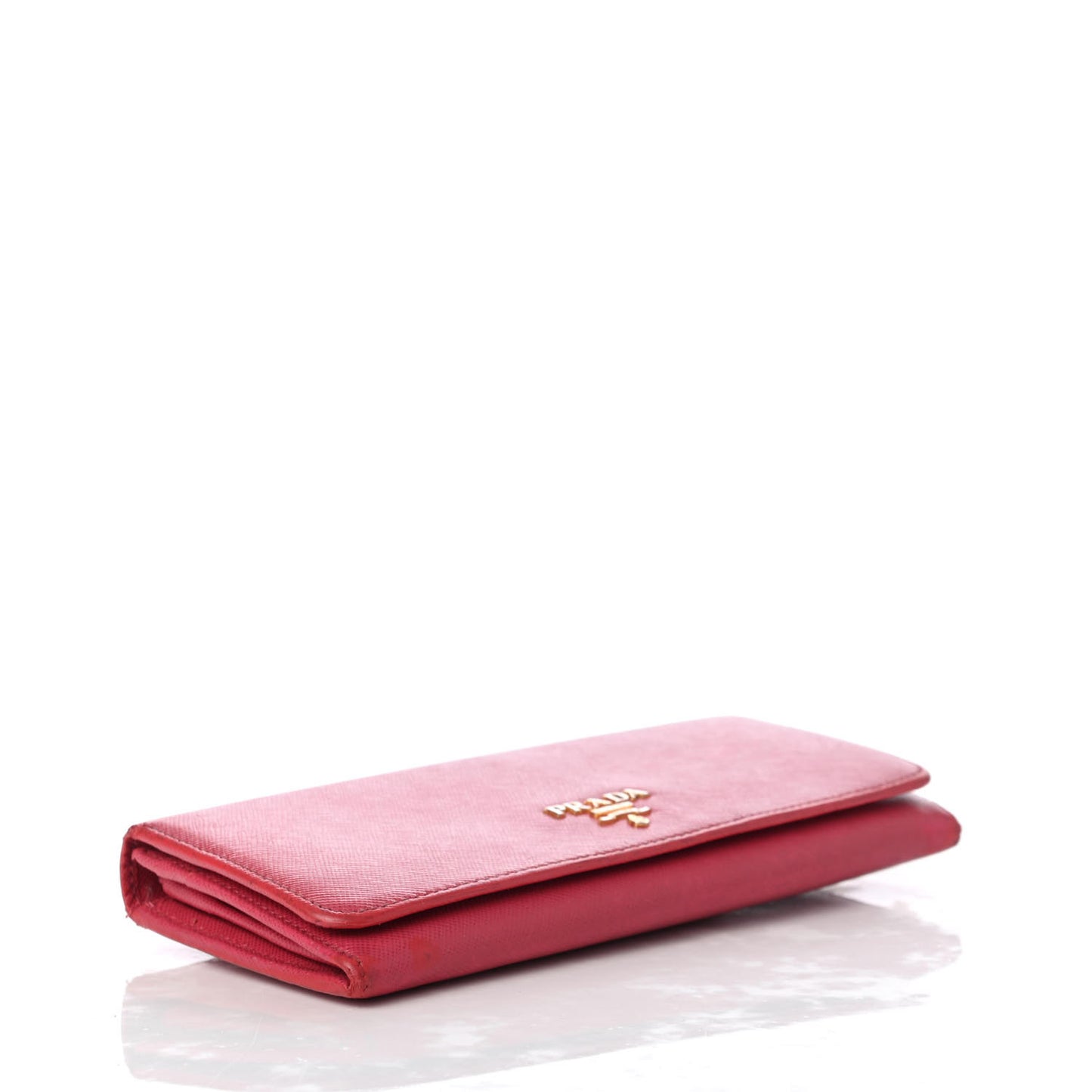 Saffiano Metal Continental Flap Wallet Peonia