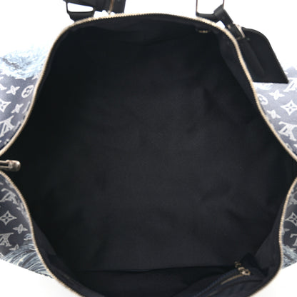 Louis Vuitton Savane Monogram Lion Chapman Keepall Bandouliere 55 Encre 5 of 10