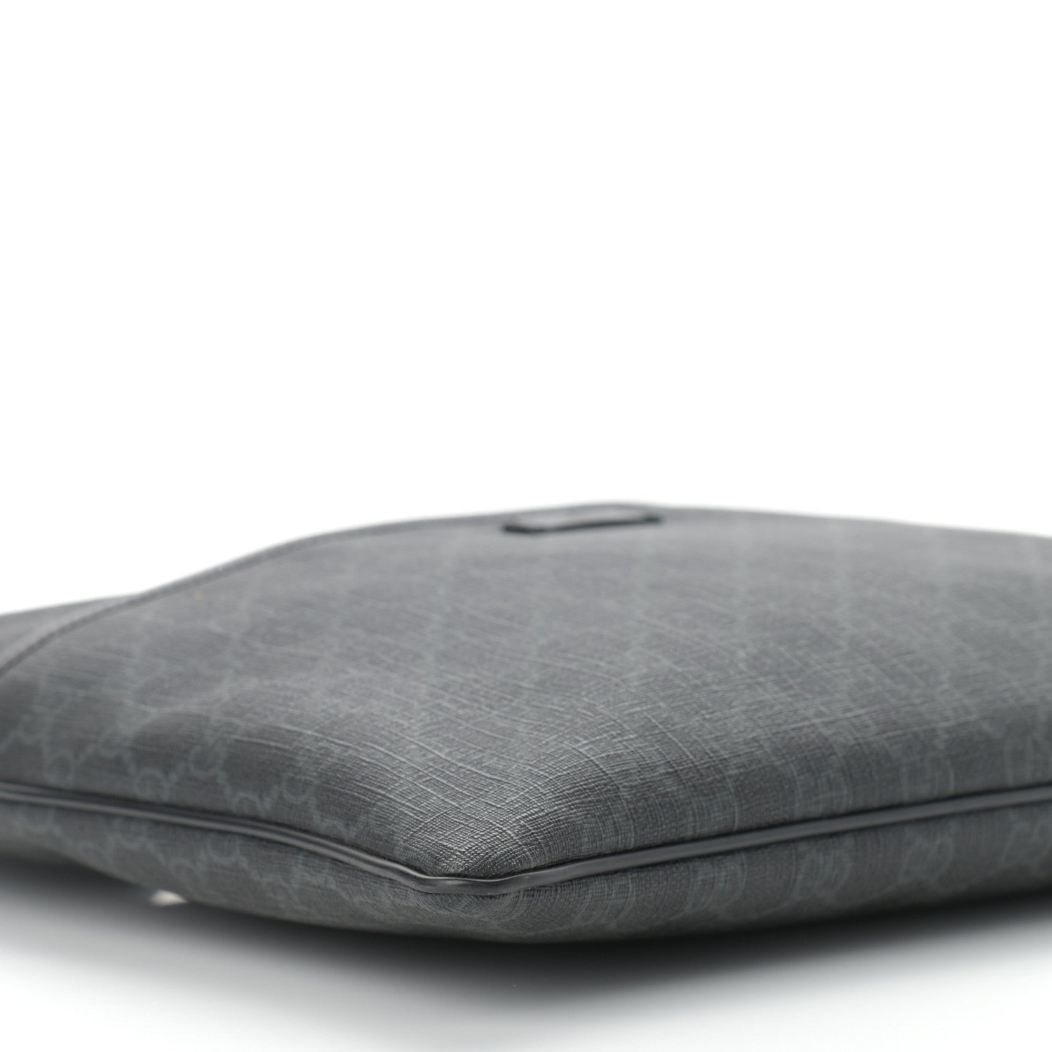 Gucci GG Plus Monogram Medium Flat Messenger Bag Black 9 of 10