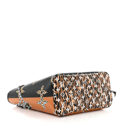 Louis Vuitton Monogram Giant Jungle Neverfull MM Black 4 of 10