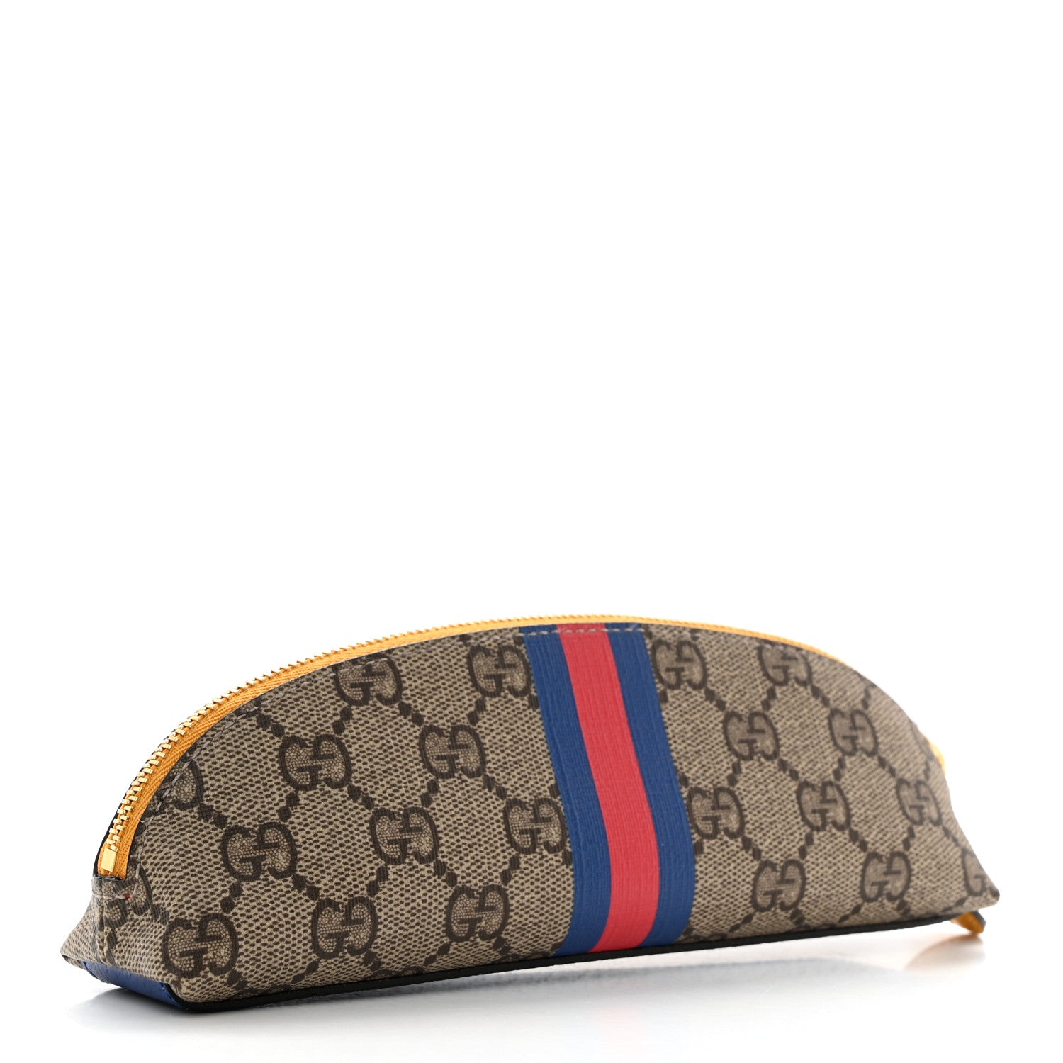 Gucci X DISNEY GG Supreme Monogram Web Daisy Donald Duck Pencil Case Blue 3 of 8