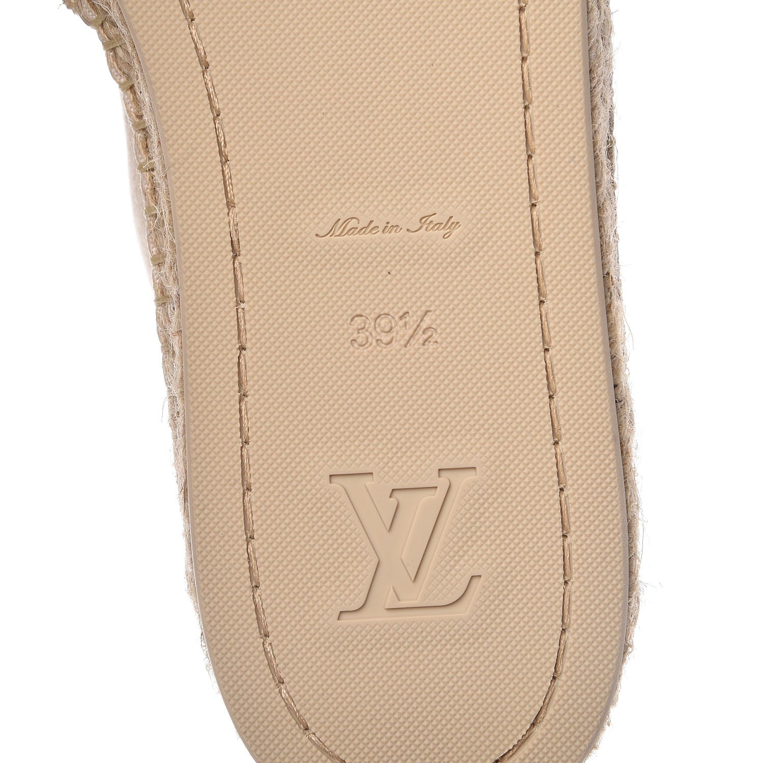 Louis Vuitton Canvas Waterfall Espadrille Flats 39.5 Ecru 10 of 12