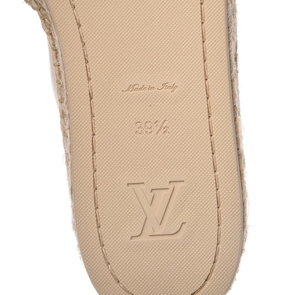 Louis Vuitton Canvas Waterfall Espadrille Flats 39.5 Ecru 10 of 12