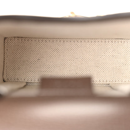 Gucci Monogram Jumbo GG Textured Dollar Calfskin Mini Horsebit 1955 Crossbody Bag Camel Ebony New Acero 4 of 11