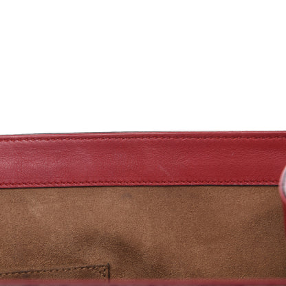 Gucci GG Supreme Monogram Calfskin Medium Padlock Top Handle Bag Beige Hibiscus Red New Rosette 22 of 22