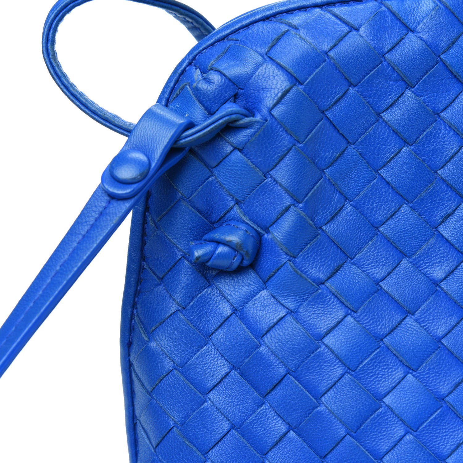 Bottega Veneta Nappa Intrecciato Pillow Crossbody Messenger Signal Blue 22 of 31