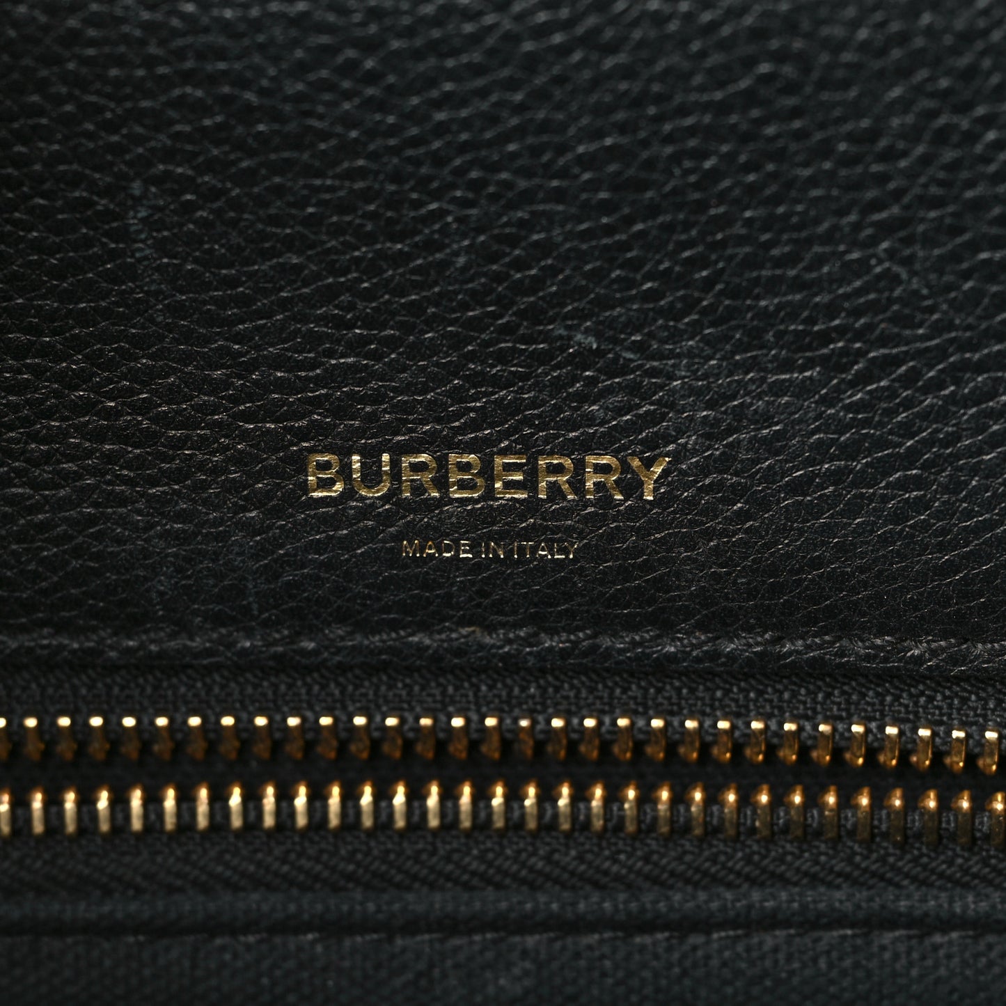 Grainy Calfskin Medium Title Bag Black