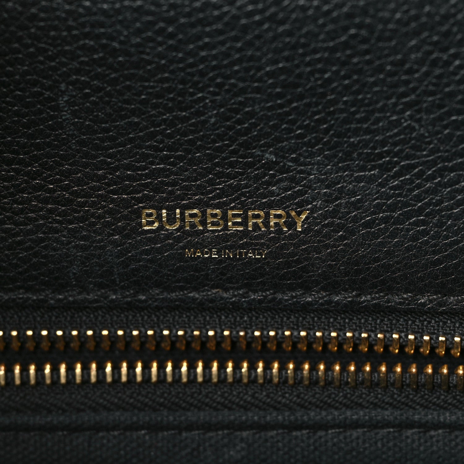 Burberry Grainy Calfskin Medium Title Bag Black 6 of 11
