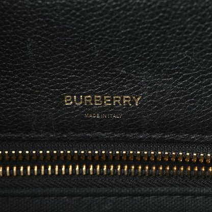Burberry Grainy Calfskin Medium Title Bag Black 6 of 11