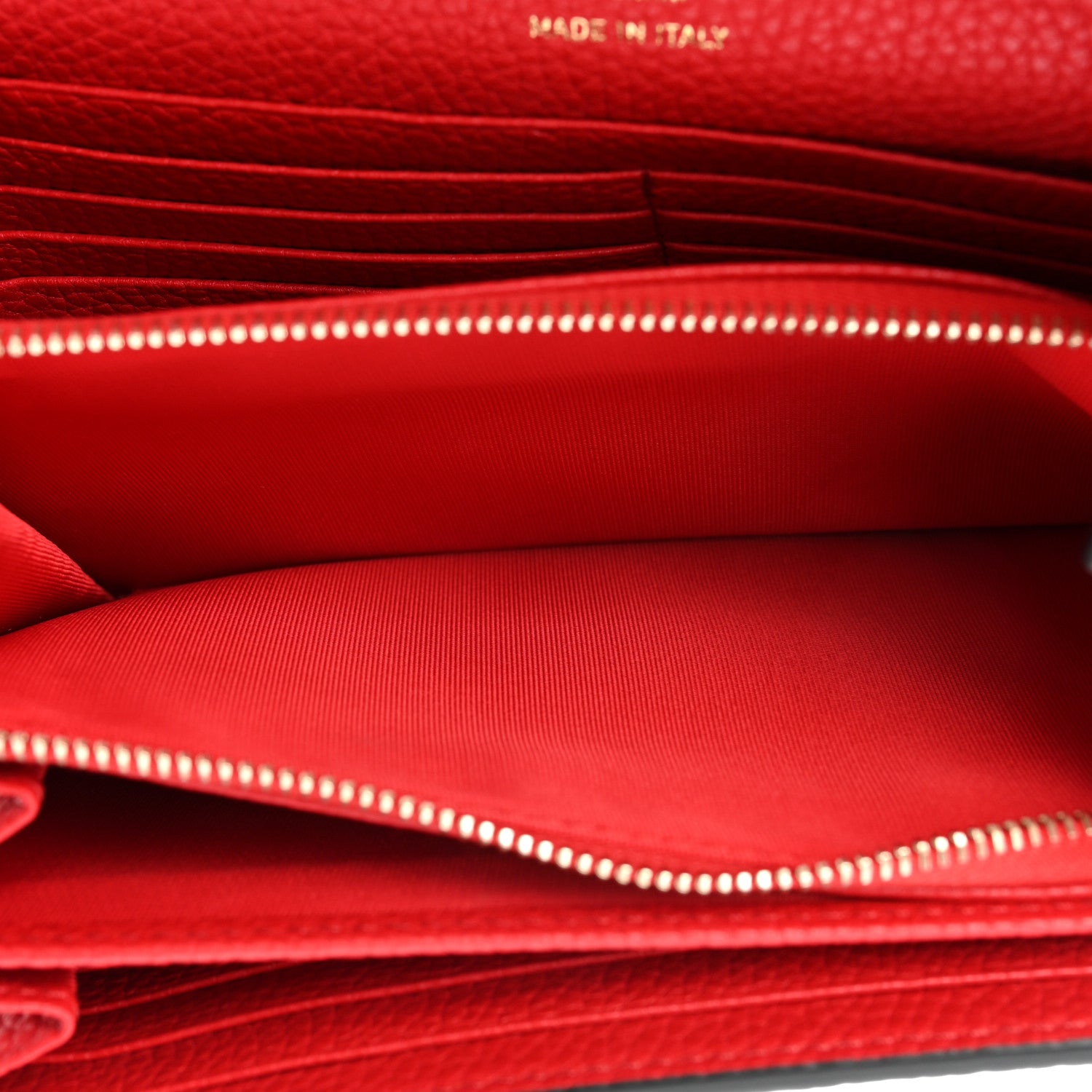 Valentino Garavani Pebbled Calfskin Rockstud Envelope Wallet on Chain Rouge Pur 7 of 12