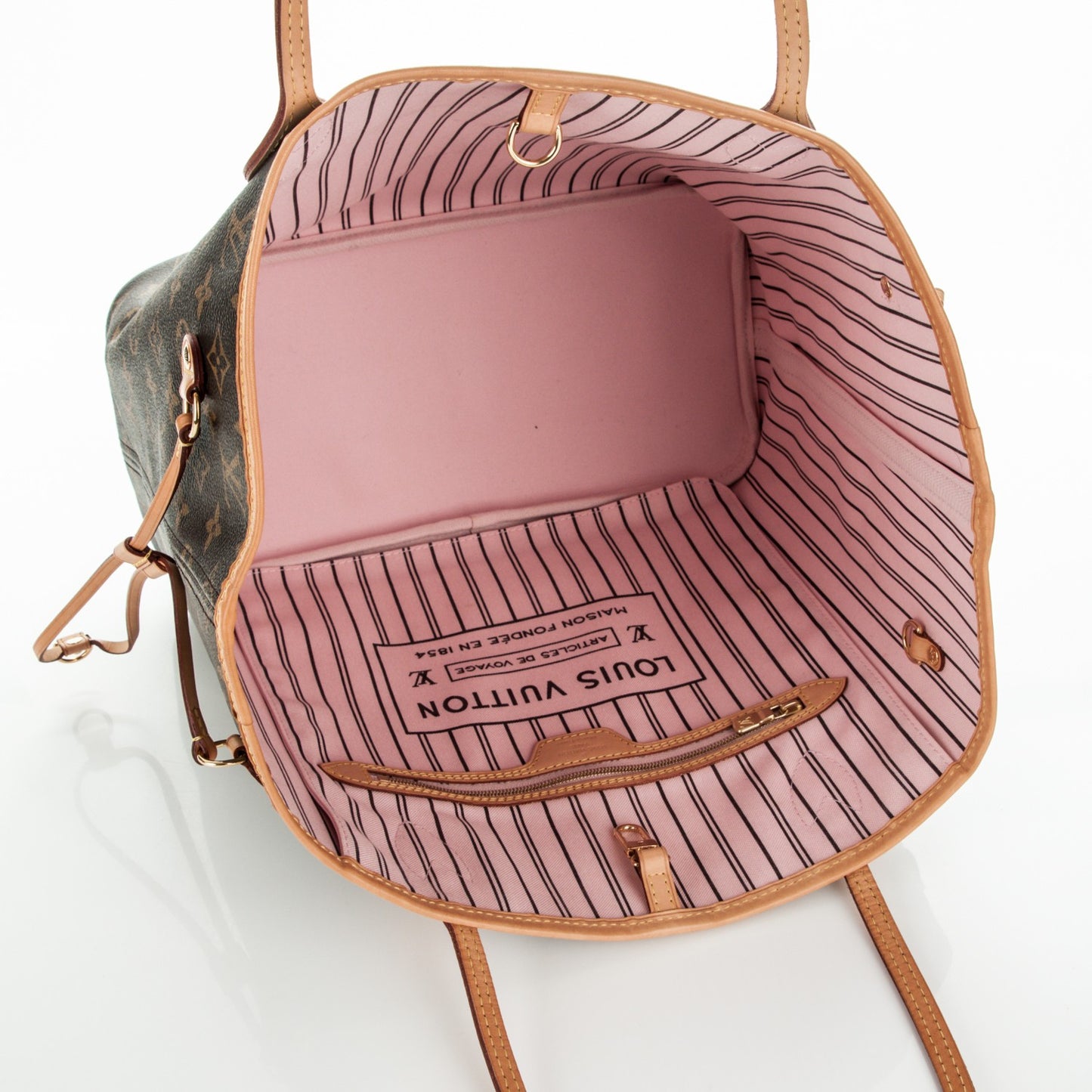 Monogram Neo Neverfull MM Rose Ballerine