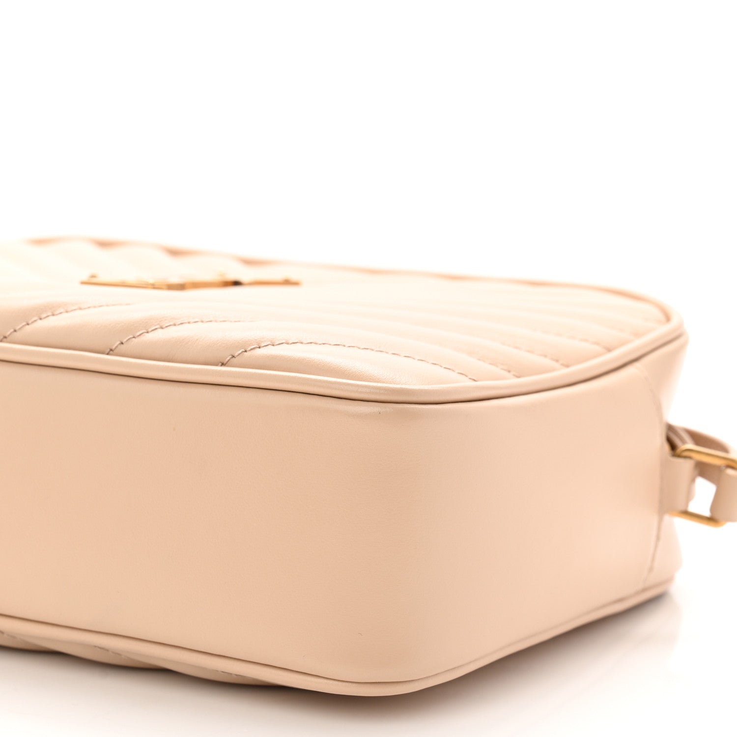 Saint Laurent Calfskin Matelasse Monogram Lou Camera Bag Dark Beige 10 of 10
