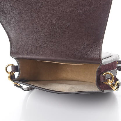 Chloe Calfskin Suede Medium Nile Bracelet Bag Carbon Brown 5 of 8
