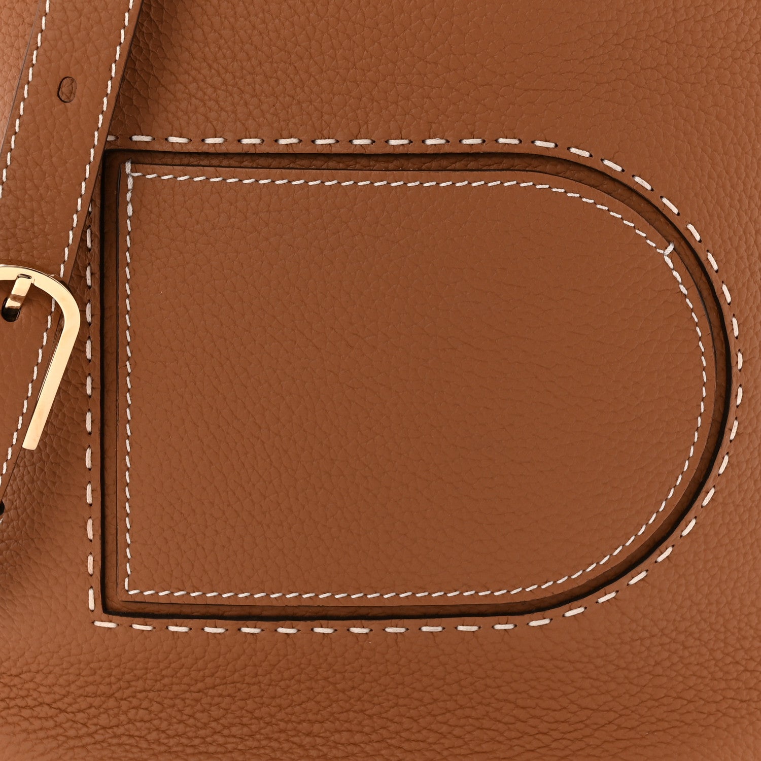 Delvaux Taurillon Pin Daily Surpique Bucket Vegetal Ivory 7 of 9