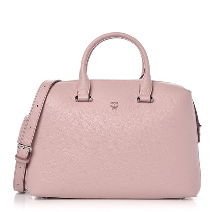MCM Grained Calfskin Medium Ella Boston Pale Mauve 1 of 12