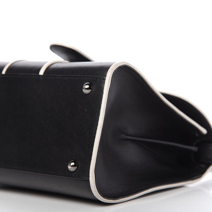 Delvaux Calfskin Illusion Piped Mini Brillant Satchel Black 7 of 12