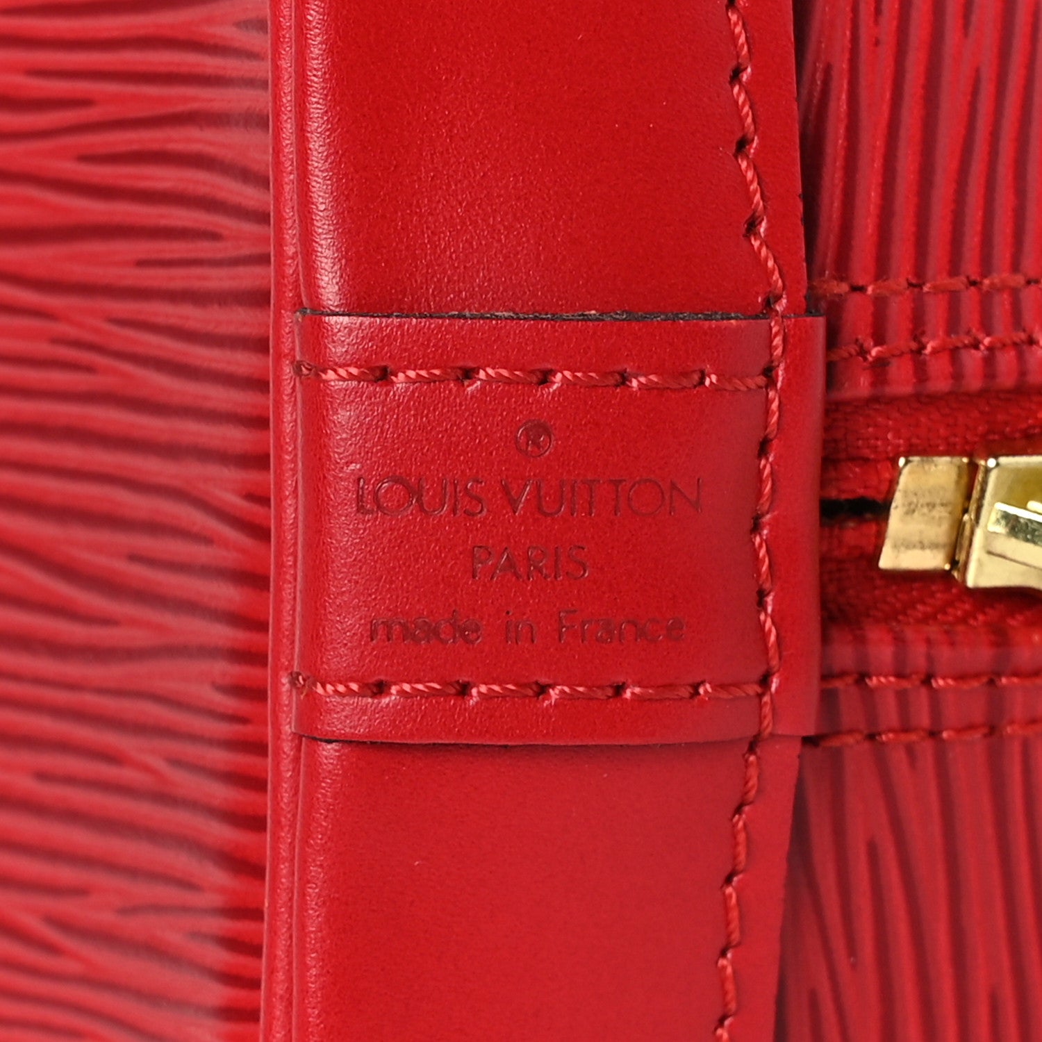 Louis Vuitton Epi Alma PM Castillan Red 6 of 10