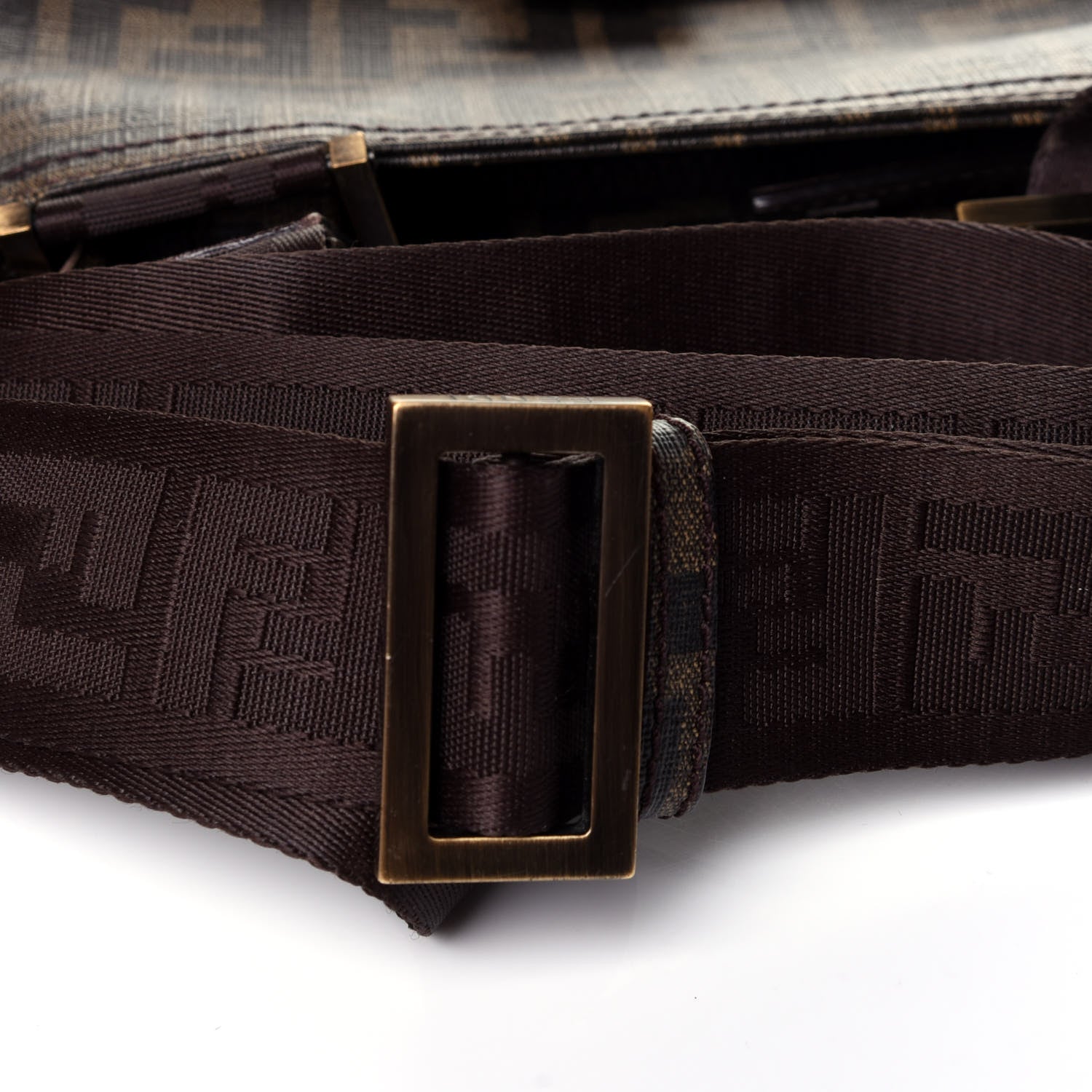 Fendi Zucca Spalmati Messenger Bag Tobacco 12 of 12