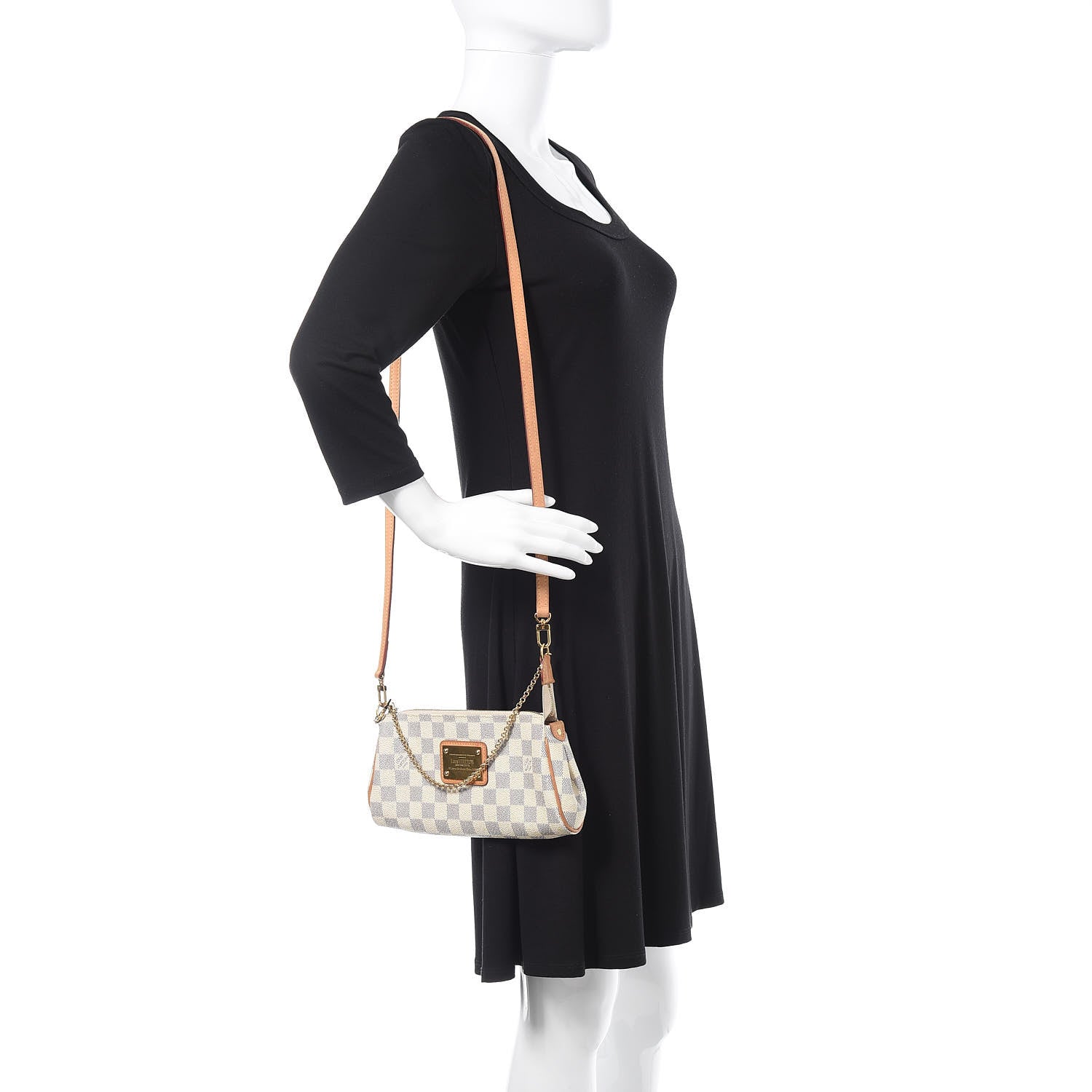 Louis Vuitton Damier Azur Eva Clutch 2 of 13